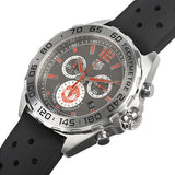 Tag Heuer Formula 1 Manchester United Special Edition Gray Dial Black Silicone Strap Watch untuk Pria - CAZ101M.FT8024