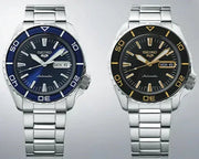Seiko 5 Sport Automatic SKX Series Black Dial Silver Steel Strap Watch for Men - SRPK99K1