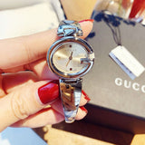 Gucci Guccissima Quartz Silver Dial Silver Steel Strap Watch For Women - YA134502