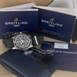 Breitling Superocean Automatic 44mm Outerknown Green Dial Green Nylon Strap Watch for Men - A17367A11L1W1