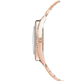 Swarovski Crystalline Aura Silver Dial Rose Gold Steel Strap Watch for Women - 5519459
