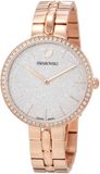 Swarovski Cosmopolitan Diamond Powder Silver Dial Rose Gold Steel Strap Watch for Women - 5517803