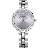 Swarovski Daytime Crystal Silver Dial Silver Steel Strap Watch for Women - 5095600