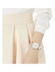 Swarovski Era Journey Silver Dial White Leather Strap Watch for Women - 5295369