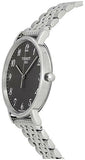 Tissot T Classic Everytime Quartz Black Dial Silver Steel Strap Watch for Men - T109.410.11.072.00