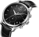 Jam Tangan Tissot T Classic Tradition Chronograph Dial Hitam Tali Kulit Hitam Untuk Pria - T063.617.16.057.00