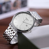 Tissot T Classic Tradition Jam Tangan Tali Baja Perak Dial Putih Untuk Pria - T063.610.11.037.00