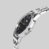 Tissot T Classic Dream Black Dial Silver Steel Strap Watch for Men - T033.410.11.053.01