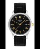 Tissot T Classic Dream Black Dial Black Leather Strap Watch for Men - T033.410.26.053.01