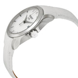 Tissot Couturier Jam Tangan Wanita Tali Kulit Putih Dial Perak untuk Wanita - T035.210.16.011.00