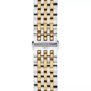 Tissot T Classic Tradition White Dial Two Tone Mesh Bracelet Watch For Men - T063.610.22.037.00