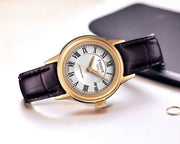 Tissot T Classic Carson White Dial Brown Leather Strap Watch For Women - T085.207.36.013.00