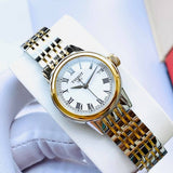 Tissot Carson Lady White Dial Two Tone Steel Strap Jam Tangan Wanita - T085.210.22.013.00