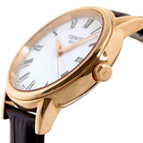 Tissot T Classic Carson Jam Tangan Tali Kulit Coklat Dial Putih Untuk Pria - T085.410.36.013.00