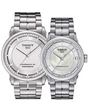 Tissot Luxury Powermatic 80 Silver Dial Silver Steel Strap Watch For Men - T086.408.11.031.00