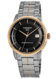 Jam Tangan Pria Tissot Luxury Powermatic 80 Dial Hitam dengan Tali Baja Perak - T086.407.22.051.00