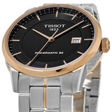 Jam Tangan Pria Tissot Luxury Powermatic 80 Dial Hitam dengan Tali Baja Perak - T086.407.22.051.00