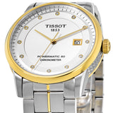 Tissot Luxury Powermatic 80 Silver Dial Silver Steel Strap Jam Tangan Untuk Pria - T086.408.22.036.00
