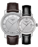 Tissot T Classic Bridgeport Silver Dial Jam Tangan Tali Kulit Coklat Untuk Pria - T097.410.16.038.00