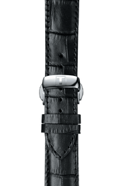 Tissot T Classic Bridgeport Black Dial Black Leather Strap Watch For Women - T097.010.16.058.00
