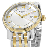 Tissot T Classic Bridgeport Silver Dial Two Tone Mesh Gelang Jam Tangan Untuk Pria - T097.410.22.038.00