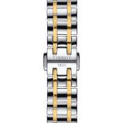 Tissot Chemin Des Tourelles Powermatic 80 Lady Mother of Pearl White Dial Two Tone Steel Strap Watch For Women - T099.207.22.118.00