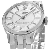 Jam Tangan Tissot Chemin Des Tourelles Powermatic 80 Helvetic Silver Dial Silver Steel Strap Untuk Wanita - T099.207.11.116.00