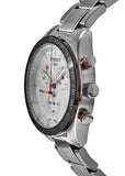Tissot T Sport PRS 516 Chronograph White Dial Silver Steel Strap Watch For Men - T100.417.11.031.00