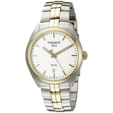 Tissot T Classic PR 100 White Dial Two Tone Steel Strap Watch for Men - T101.410.22.031.00