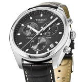 Jam Tangan Pria Tissot PR 100 Chronograph Dial Hitam Tali Kulit Hitam - T101.417.16.051.00