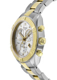 Tissot PR 100 Sport Chic Chronograph Silver Dial Two Tone Steel Strap Jam Tangan Untuk Wanita - T101.917.22.031.00