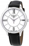 Tissot Bella Ora Jam Tangan Tali Kulit Hitam Dial Putih Bulat Untuk Wanita - T103.210.16.018.00
