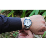 Tissot V8 Quartz T Sport Chronograph Jam Tangan Tali Baja Perak Dial Putih Untuk Pria - T106.417.11.031.00