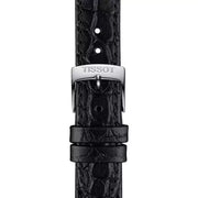 Tissot Everytime Small White Dial Black Leather Strap Watch For Women - T109.210.16.032.00
