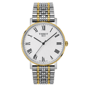 Tissot Everytime Medium White Dial Two Tone Mesh Bracelet Watch For Men - T109.410.22.033.00