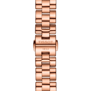 Tissot T Wave Mother of Pearl Dial Rose Gold Steel Strap Watch For Women - T112.210.33.113.00