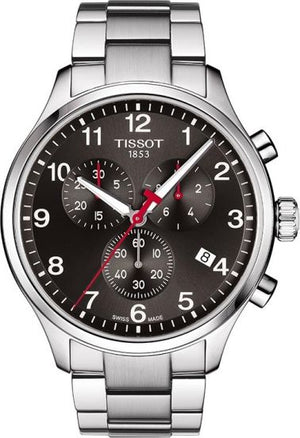 Tissot Chrono XL Quartz Asian Games Edition Black Dial Silver Steel Strap Watch For Men -  T116.617.11.057.02