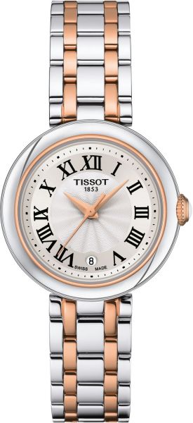 Tissot Bellissima Lady Small Mother of Pearl Dial Two Tone Steel Strap Watch For Women - T126.010.22.013.01