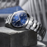 Jam Tangan Pria Tissot Gentlemen Powermatic 80 Silicium Blue Dial Silver Steel Strap - T127.407.11.041.00