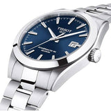 Jam Tangan Pria Tissot Gentlemen Powermatic 80 Silicium Blue Dial Silver Steel Strap - T127.407.11.041.00