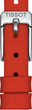 Tissot Lovely Round Mother of Pearl Dial Red Leather Strap Watch for Women - T140.009.16.111.00