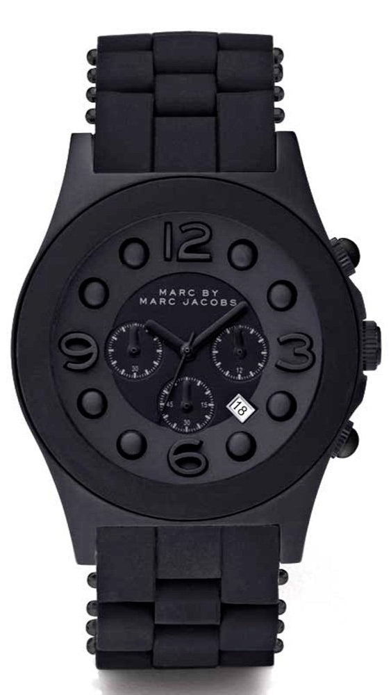 Marc Jacobs Pelly Black Dial Black Silicone Strap Watch for  display picture 1