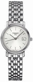 Tissot T Classic Desire White Dial Silver Steel Strap Watch for Women - T52.1.281.31