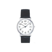 Tissot T Classic Desire White Dial Black Leather Strap Watch For Men - T52.1.421.12