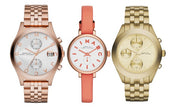 Marc Jacobs Sally White Dial Orange Leather Strap Watch for Women - MBM1355