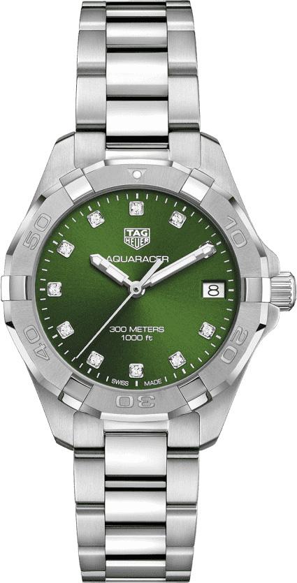 Tag Heuer Aquaracer Emerald Green Dial Watch for Women