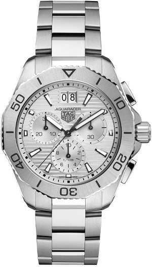 Tag Heuer Aquaracer Professional 200 Date White Dial Silver Steel Strap Watch for Men - CBP1111.BA0627