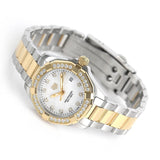 Tag Heuer Aquaracer Quartz Diamonds Mother of Pearl Dial Two Tone Steel Strap Watch for Women - WBD1423.BB0321