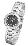 Tag Heuer Link Quartz Diamonds Black Dial Silver Steel Strap Watch for Women - WAT1410.BA0954