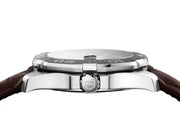 Tag Heuer Aquaracer Caliber 5 Black Dial Brown Leather Strap Watch for Men - WAY201M.FC6474